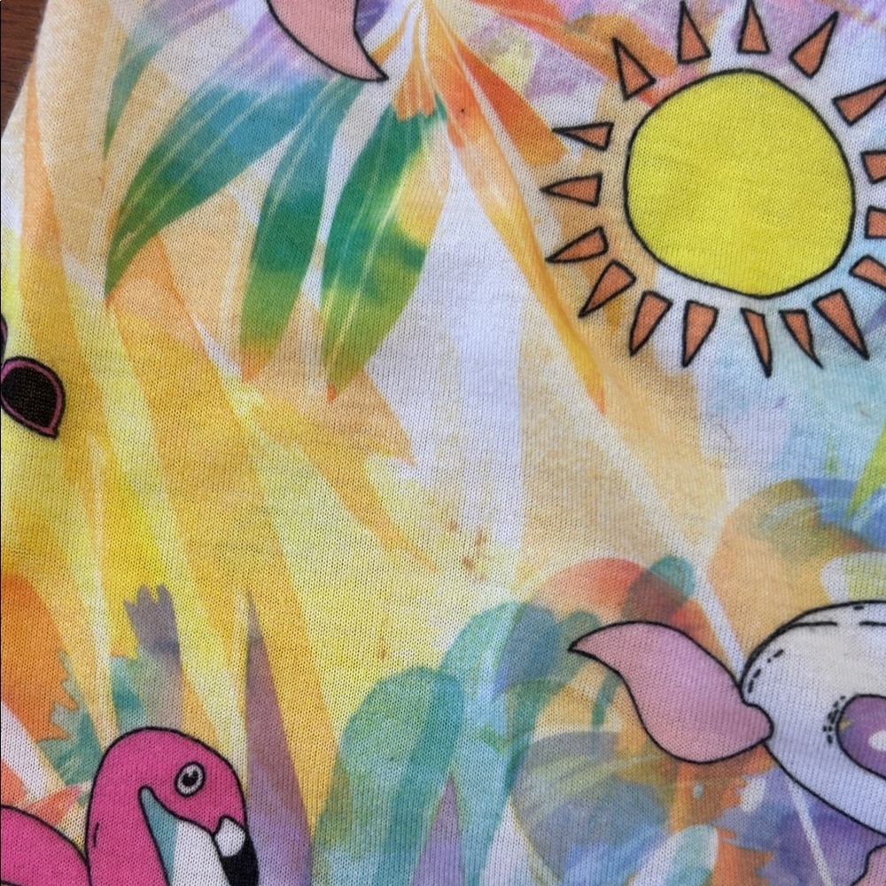 Cat & Jack Flamingo and Sunburst Tank Top and Shorts Set - Picture 4 of 16
